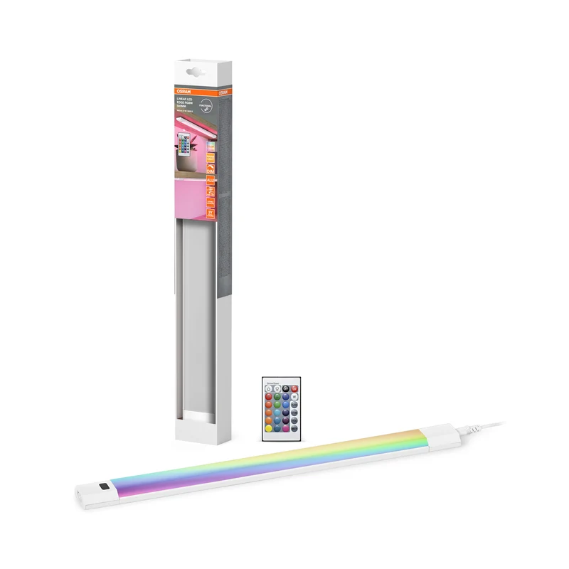 OSRAM Linear Edge Sensor Unterbauleuchte 30cm 8W RGBW DIM Fernbedienung