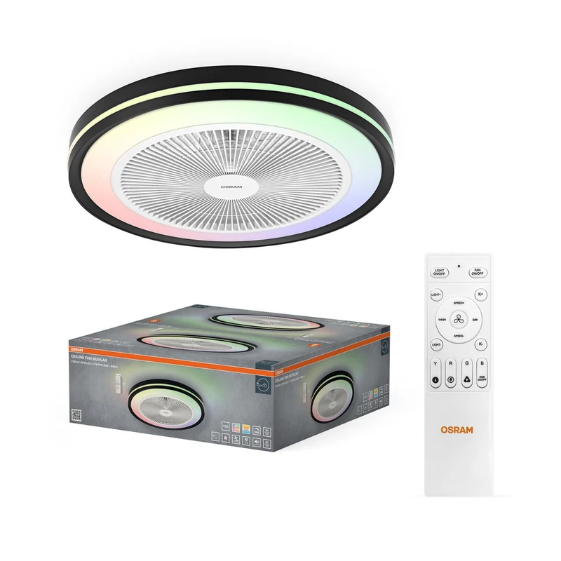 OSRAM LED Deckenventilator Murlan 490mm 43W CCT RGB