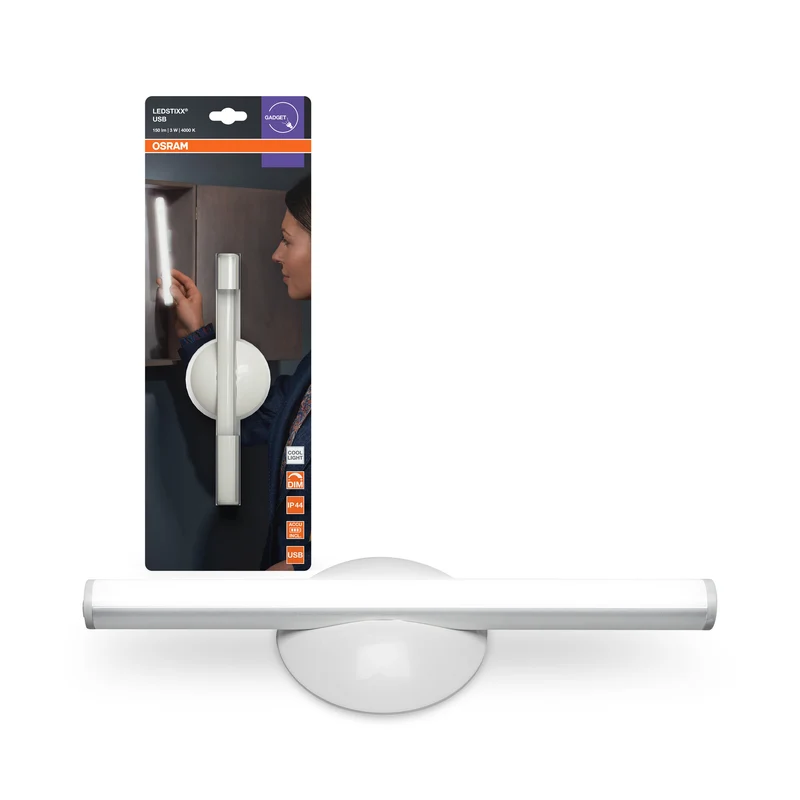 OSRAM LEDstixx Akku mobile LED Leuchte USB 3W / 4000K Kaltweiß Silber