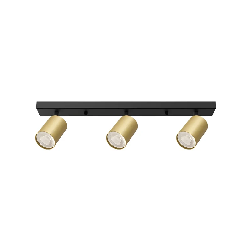 Braytron LED Deckenstrahler 3-flammig GU10 Aufbau-Spot Aluminium – Gold
