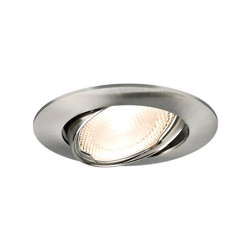Braytron LED Einbaurahmen GU10 rund IP20 Aluminium Ø82 mm – Nickel