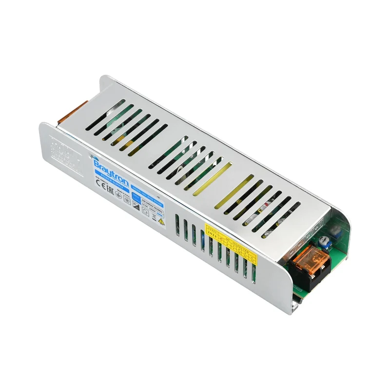 Braytron LED-Netzteil 150W 24V DC IP20 – Aluminium Silber