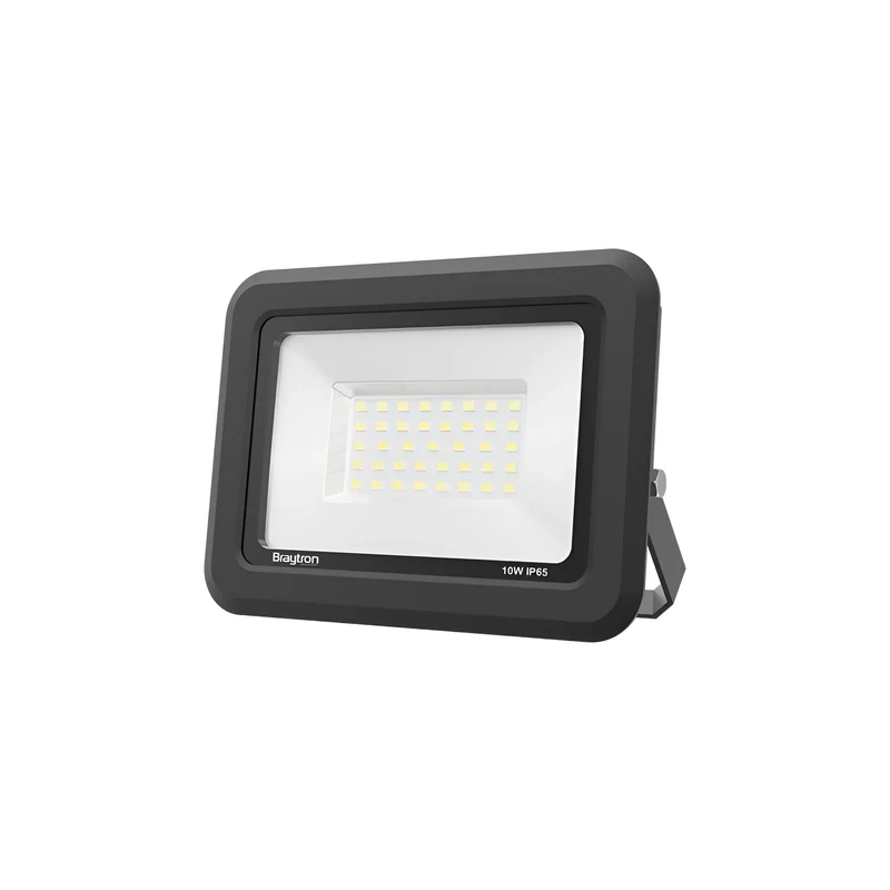Braytron LED-Fluter Außen 10W 800lm 6500K IP65 – Schwarz