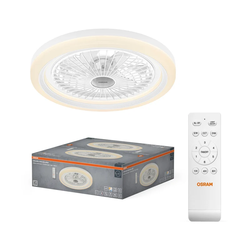 OSRAM LED Deckenventilator Solano 490mm 43W CCT