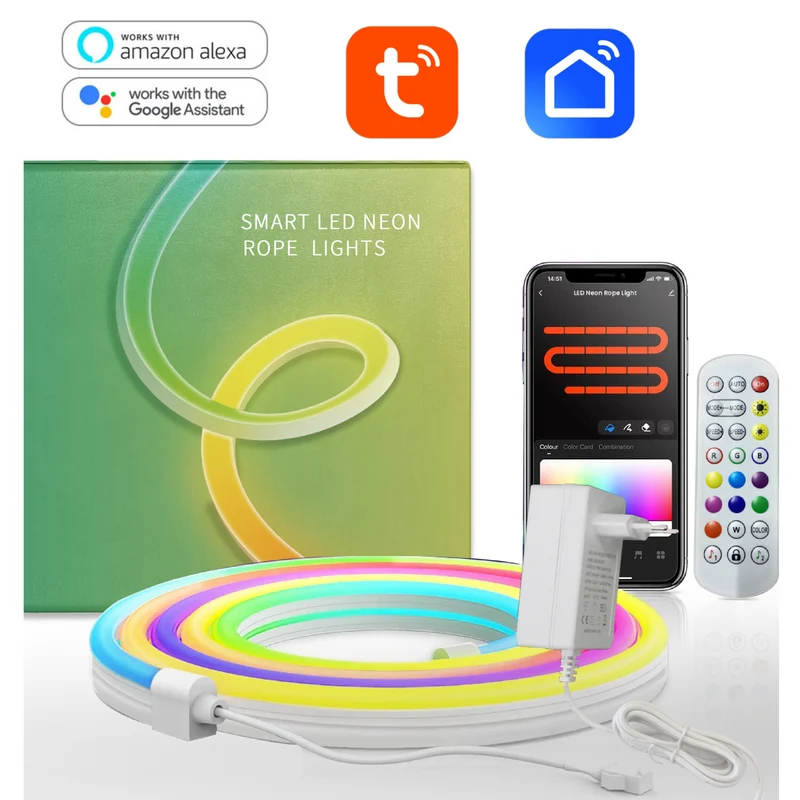 RGBIC Neon COB LED Strip IP65 | Tuya App Smart Home | Alexa Google – Set