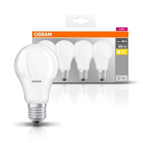 OSRAM LED BASE CL A FR 60 non-dim 9W/827 E27 , Warmweiß
