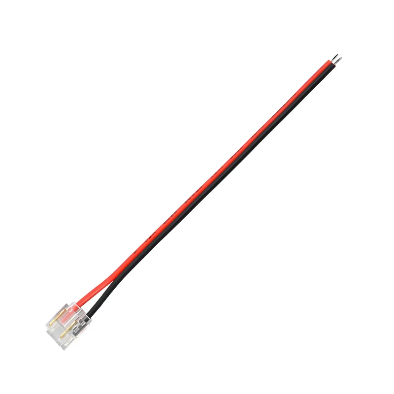 Braytron LED-Streifen Schnellverbinder mit Kabel für 8/10/12 mm – Transparent