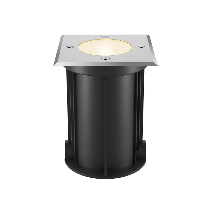 Braytron LED Bodeneinbaustrahler GU10 IP67 Außen rund – Nickel