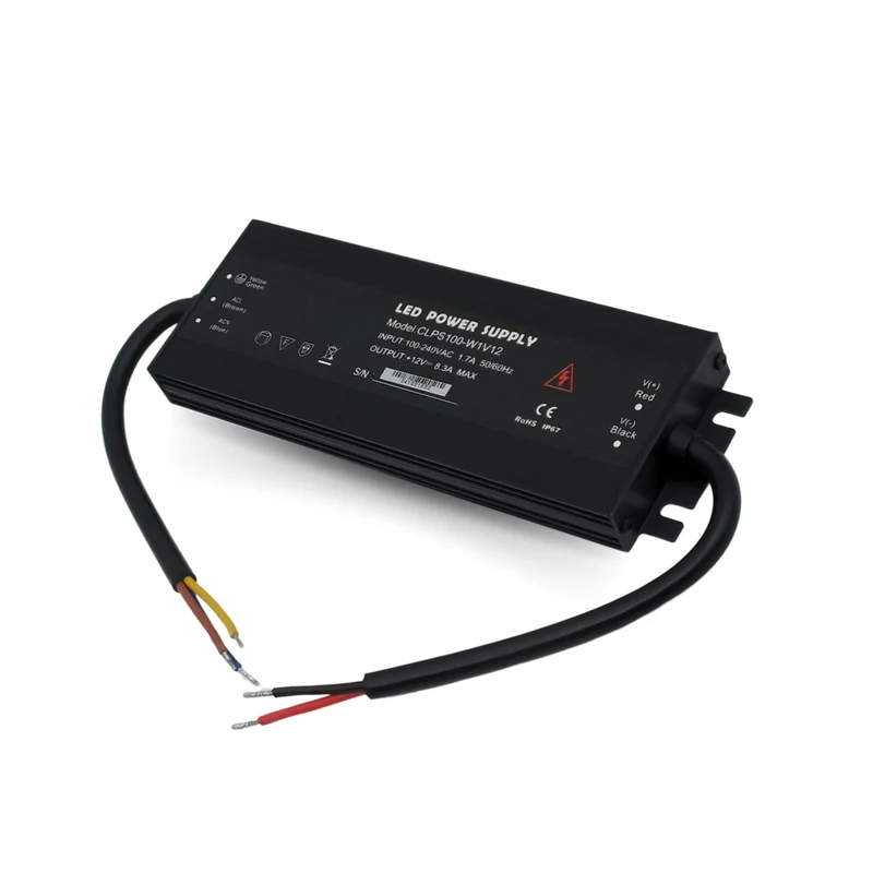 Wasserdichtes 12V LED-Netzteil IP67, 100W