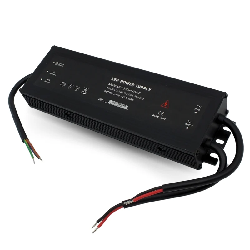 Wasserdichtes 24V LED-Netzteil IP67, 300W