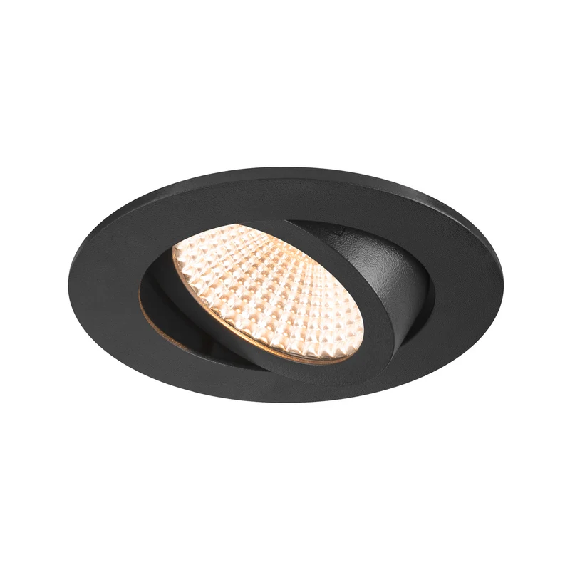 NEW TRIA® 68, Deckeneinbauleuchte, 2700 K, 60°, IP 20, rund, schwarz