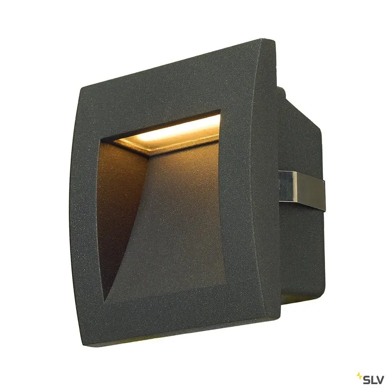 SLV DOWNUNDER OUT LED S Wand- einbauleuchte, anthrazit