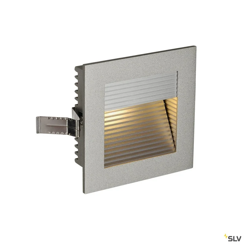 SLV Downlight / Deckeneinbaustrahler FRAME CURVE eckig grau warmweisse