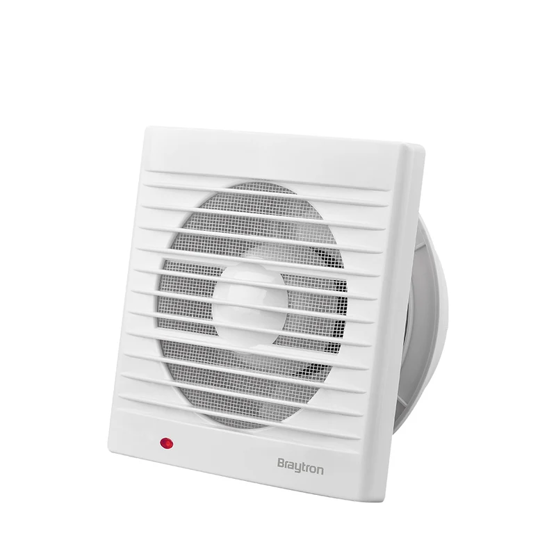 Braytron Abluftventilator Ø120 mm 16W – Weiß, für Bad und WC