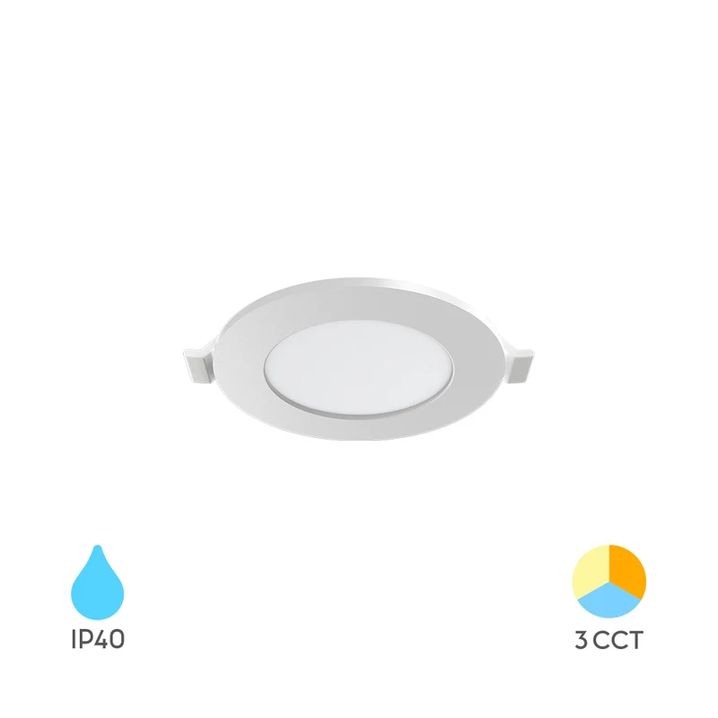 Braytron LED Einbaustrahler 3W 3CCT 220 lm Ø85 mm flach – Weiß