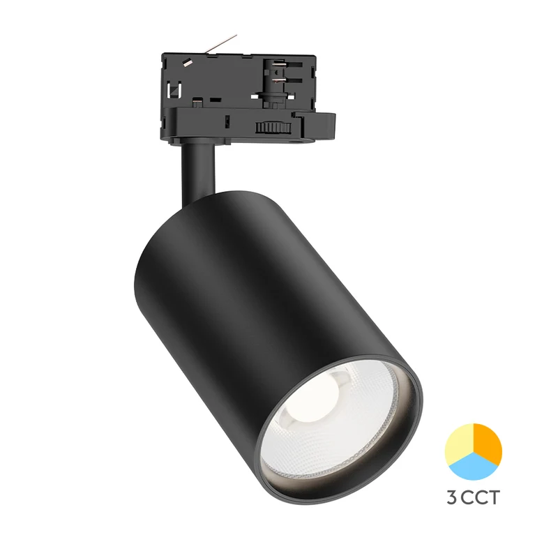Braytron LED-Schienenstrahler 30W 3CCT 3420 lm 3-Phasen – Schwarz