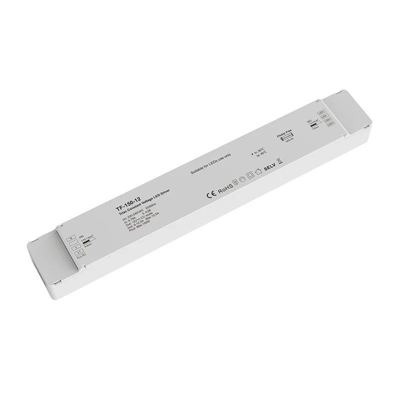 Triac dimmbarer Konstantspannungs-LED-Trafo 150W (12V/24V DC)