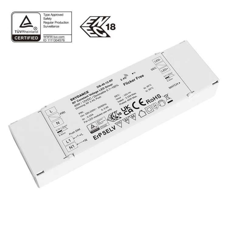 2 in 1 dimmbares RF LED-Netzteil 40W 12/24V