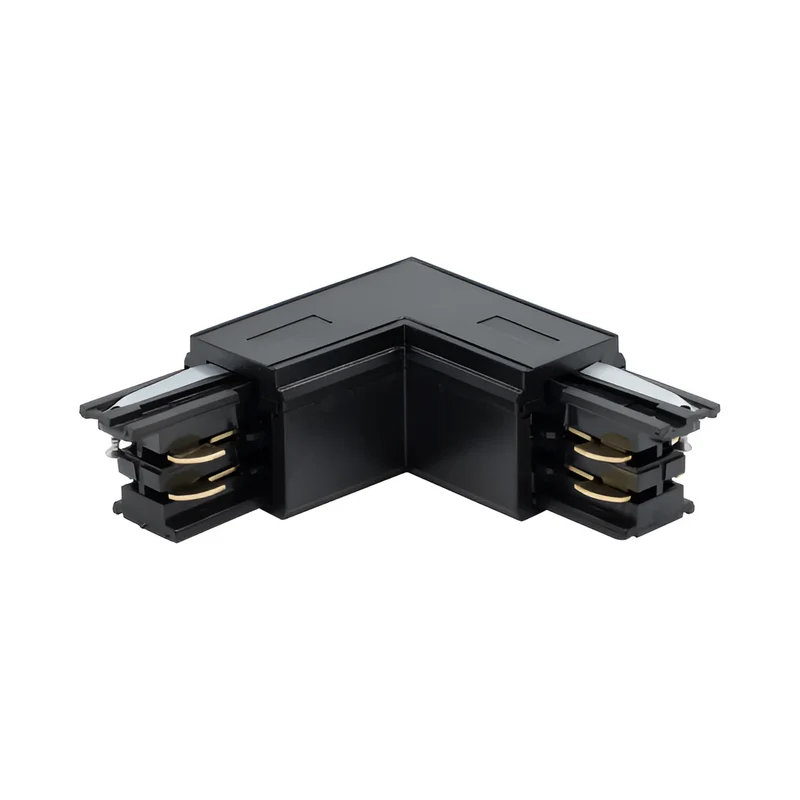 Braytron L-Verbinder für 3-Phasen-Stromschiene 230V – Eckverbindung, Schwarz