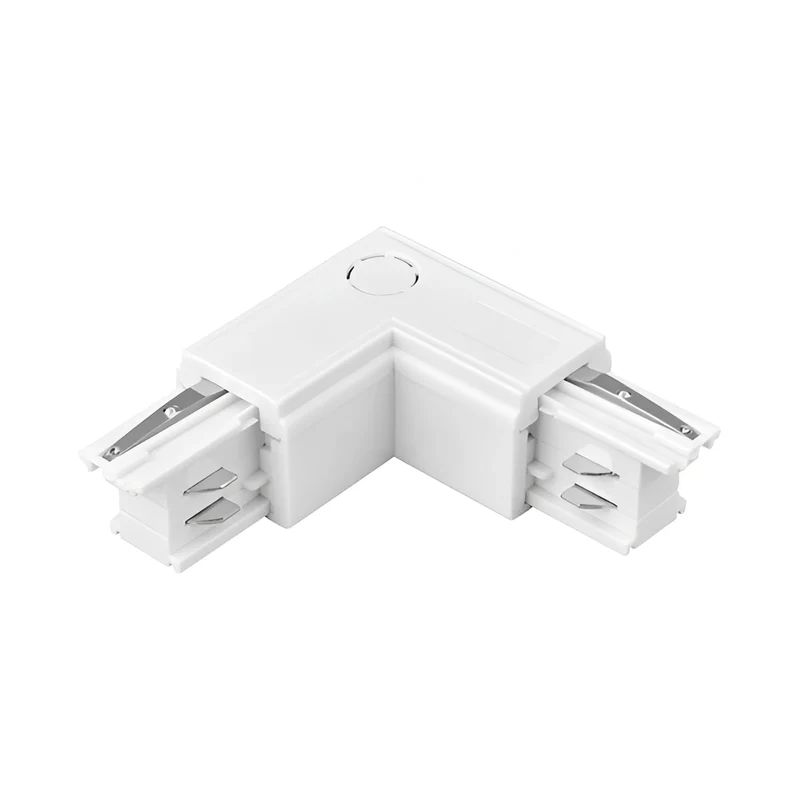 Braytron L-Verbinder für 3-Phasen-Stromschiene 230V – Eckverbindung, Weiß