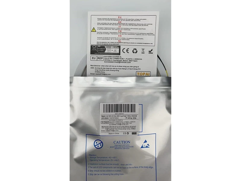 Braytron LED-Streifen 10 m 24V 20W/m 2600 lm/m 3000K selbstklebend – Warmweiß