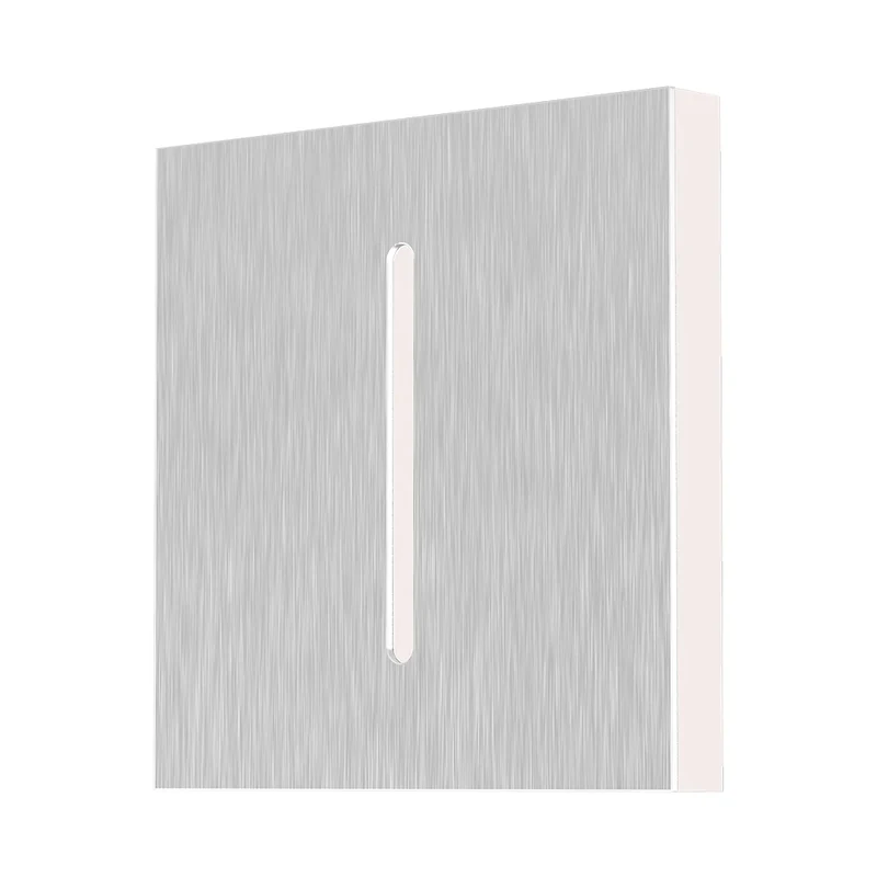Braytron Abdeckung für LED-Treppenleuchte eckig 80×80 mm – Silber