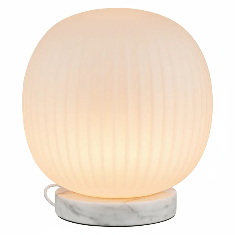 OSRAM DECOR Glass Lantern Marble Tischleuchte E27