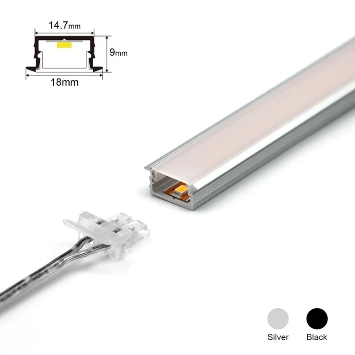24V COB LED-Leiste mit Anschlag nach Maß