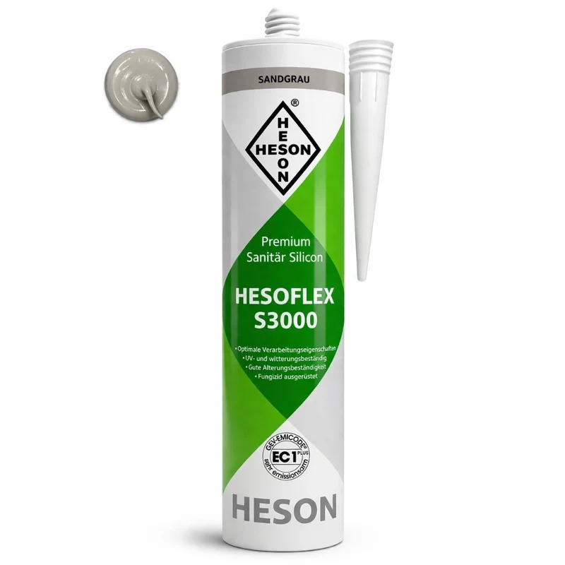 Sanitär Silikon HESOFLEX S 3000 - Sandgrau A66 310 ml