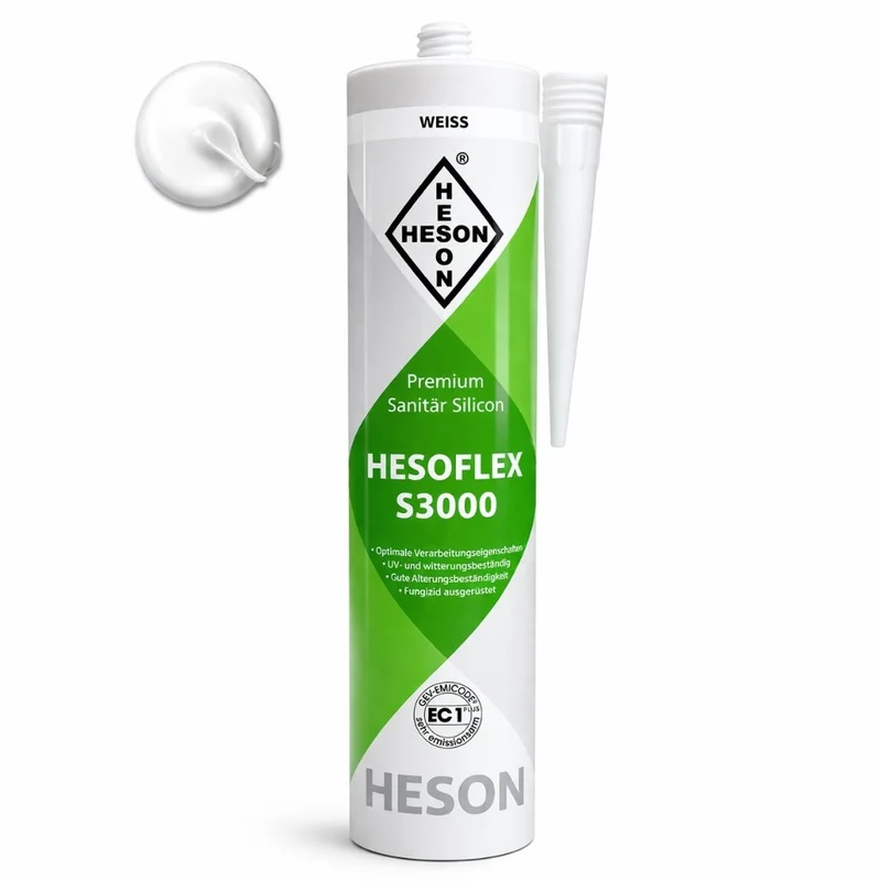 Sanitär Silikon HESOFLEX S 3000 - Weiß A28 310 ml