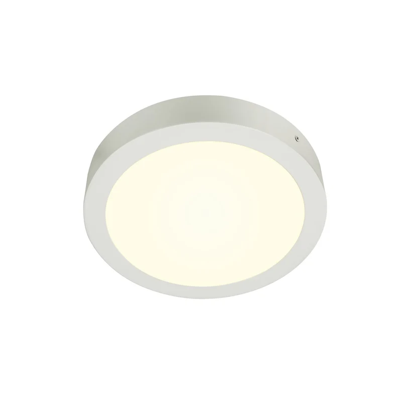 SLV SENSER 24 CW, Indoor LED Wand- und Deckenaufbauleuchte rund weiß 4000K