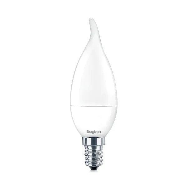 Braytron LED Kerzenlampe E14 5W 3000K Warmweiß 470 lm C37