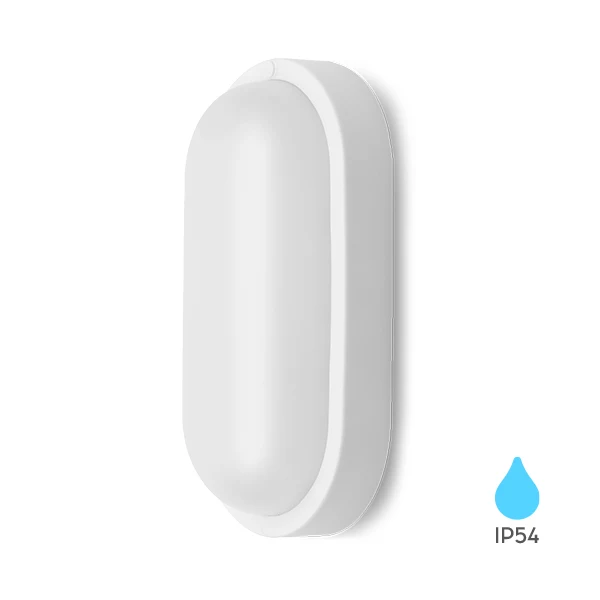 Braytron LED Bulkhead-Leuchte 8W 6500K IP54 700 lm – Weiß