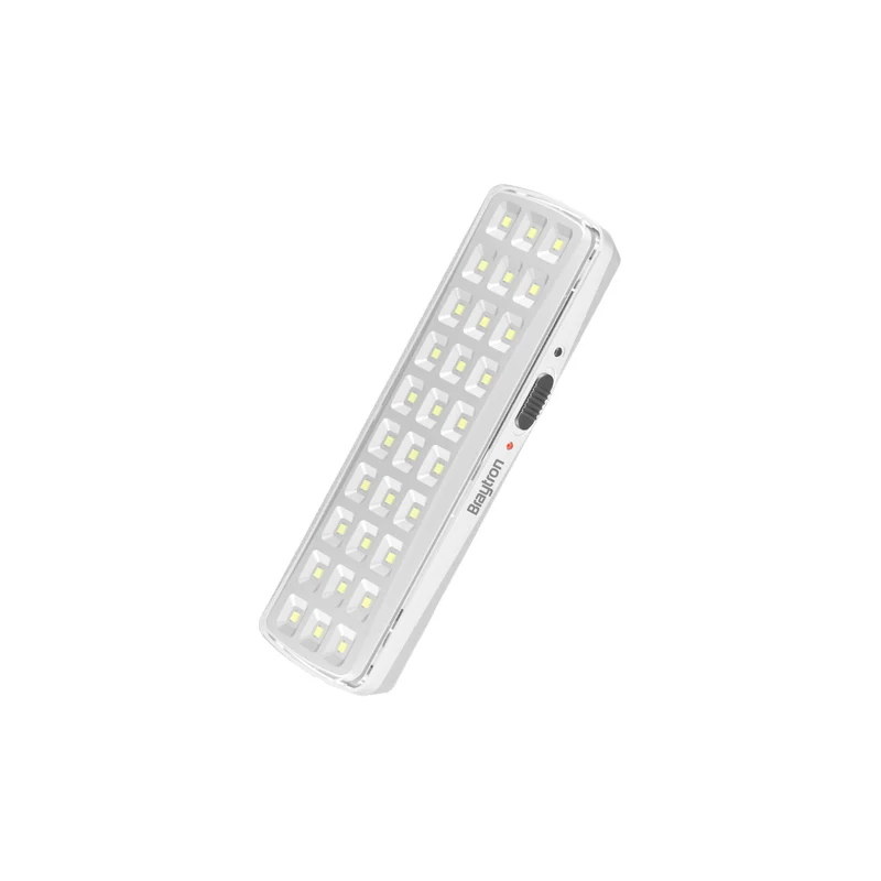 Braytron LED Akku-Notleuchte 2W 6500K 30 LEDs wiederaufladbar – Weiß