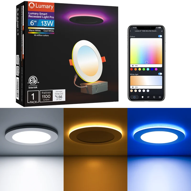 Lumary Smart Recessed Light Pro 6 Inch