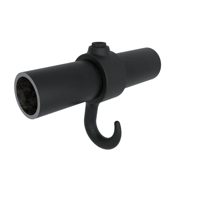 Kleiderhaken - Schwarz für außen - 33,7 mm