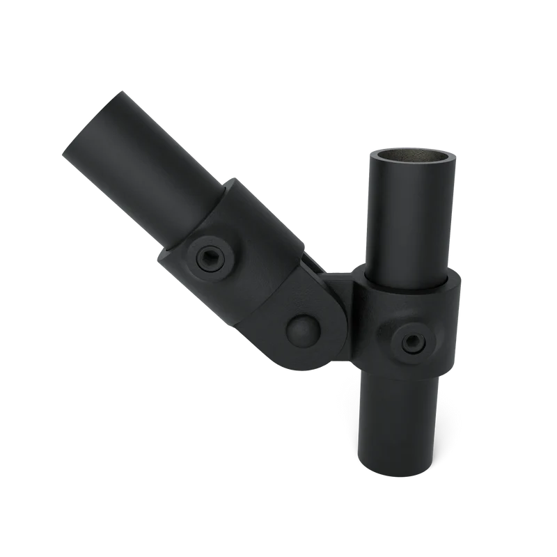 Gelenkstück einfach - Schwarz für außen - 42,4 mm