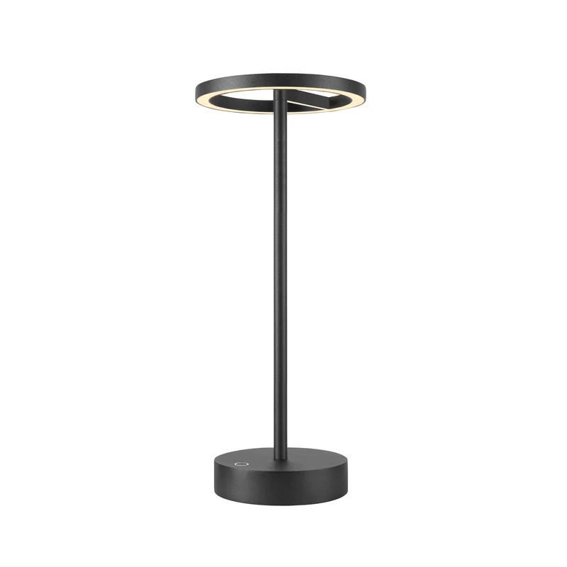 VINOLINA ONE, Tischleuchte, Akku, IP54, 2700 K, TOUCH, schwarz