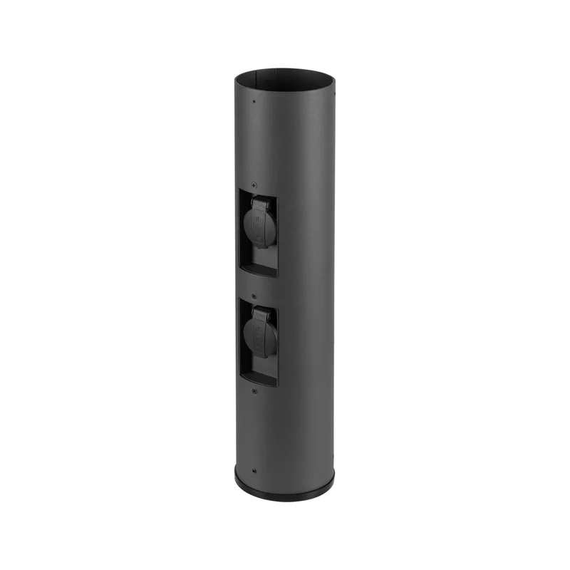M-POL 60 Pole, Poller, zwei Steckdosen, anthrazit, 53,4 cm