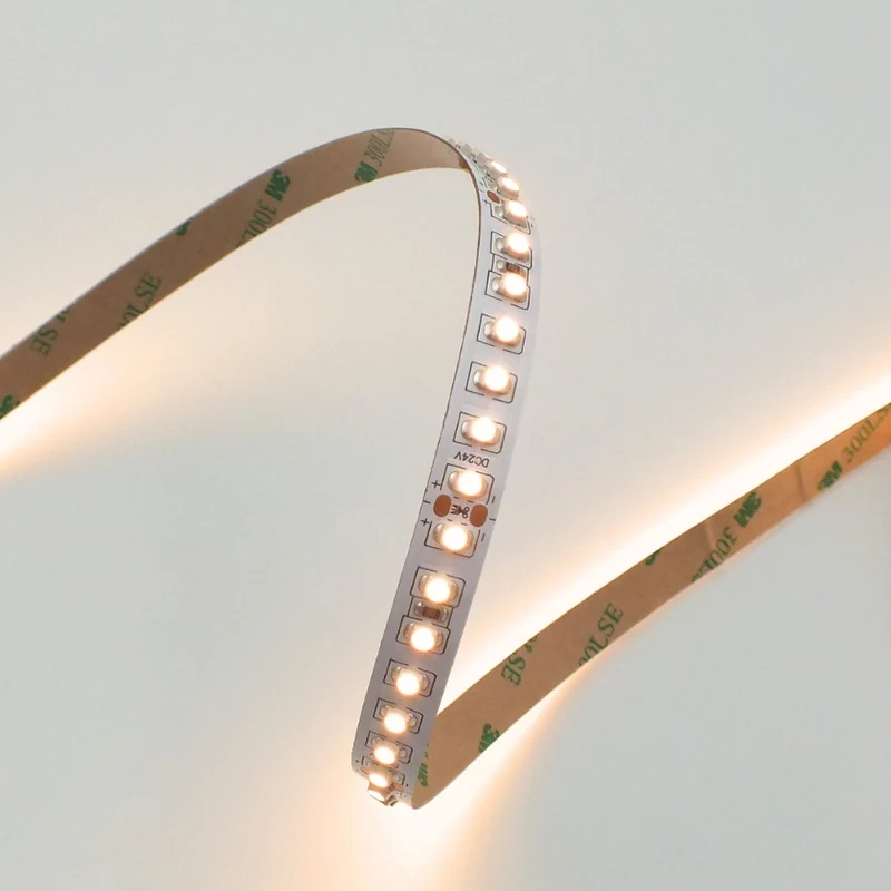 24V LED-Streifen 9,6W/m 140 LEDs/m – CRI>90 Farbwiedergabe
