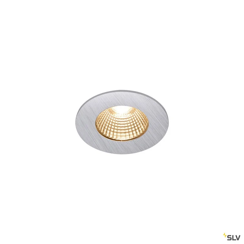 SLV PATTA-I, LED Outdoor Deckeneinbauleuchte, rund DL IP65 silber 1800-3000K