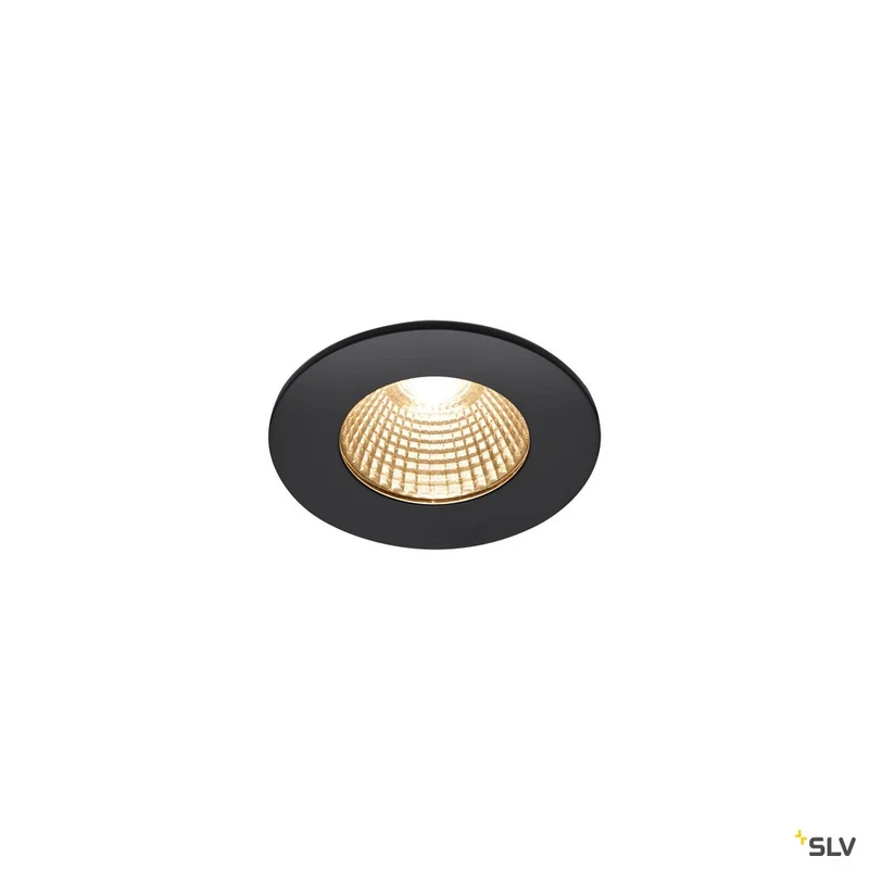 SLV PATTA-I, LED Outdoor Deckeneinbauleuchte, rund DL IP65 schwarz 1800-3000K