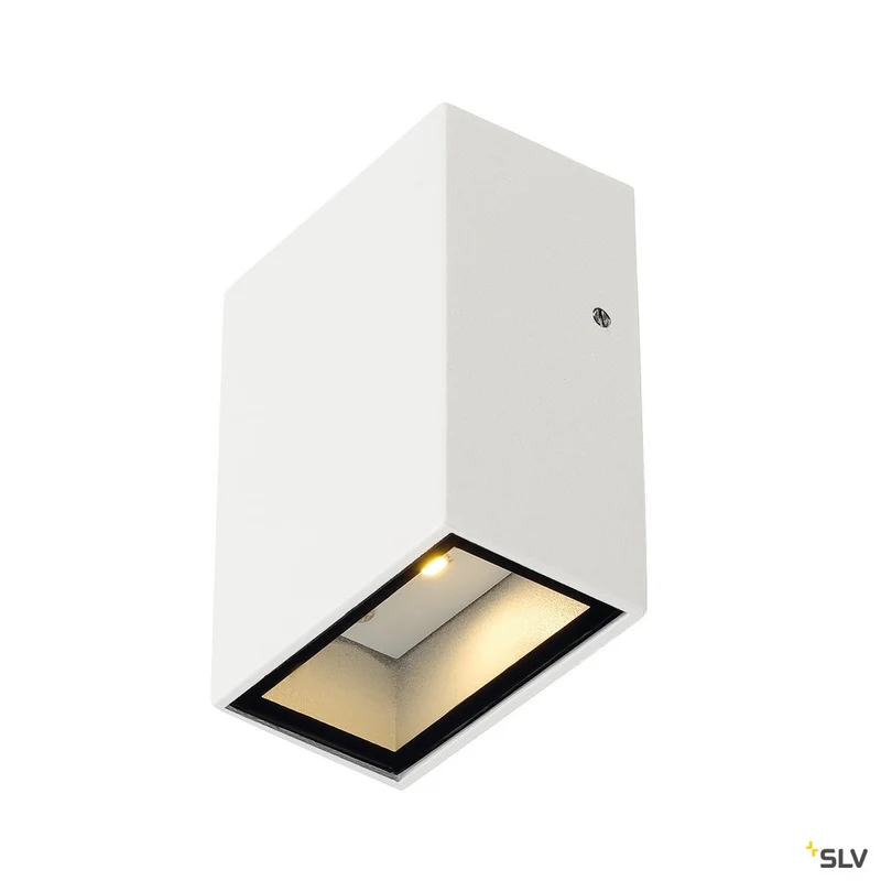 SLV QUAD 1 Wandleuchte, eckig, weiss, LED, 1x3W, 3000K
