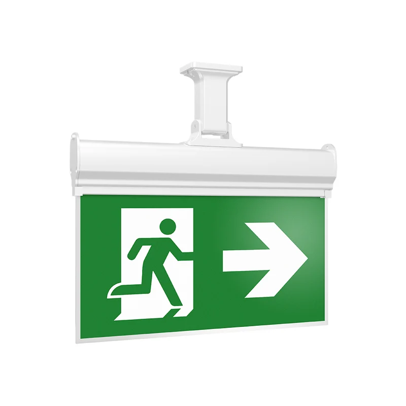 Braytron LED Fluchtwegleuchte 2W 6500K Aufbau Notausgang-Schild – Weiß