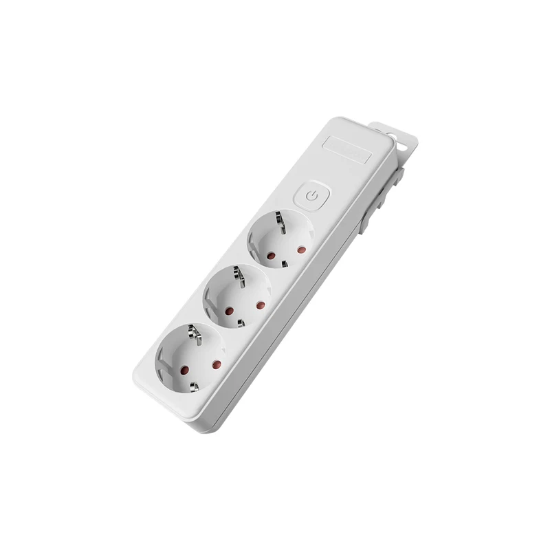 Braytron XLINE 3-fach Steckdosenleiste mit Schalter ohne Kabel und Kindersicherung – Weiß