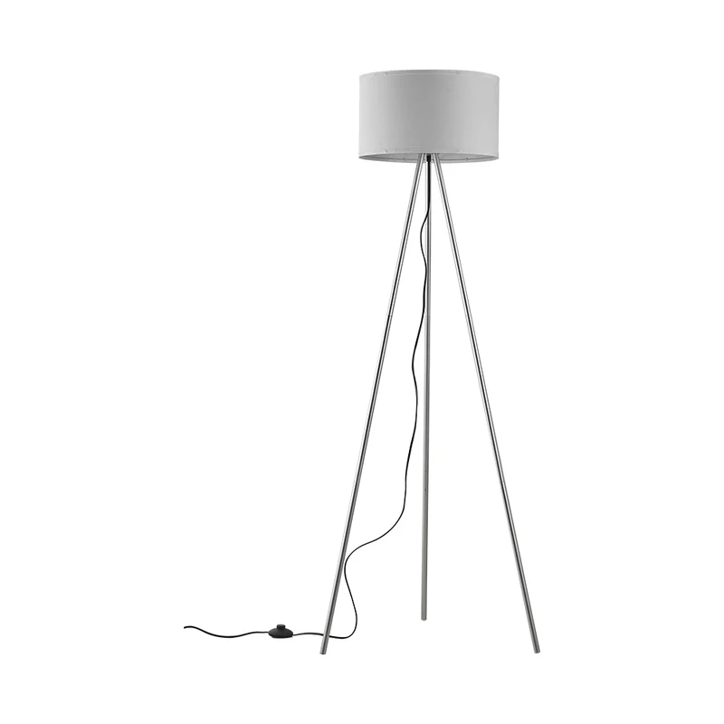 Braytron Stehleuchte E27 mit Dreibein-Gestell, 155 cm, Ø 38 cm – Weiß