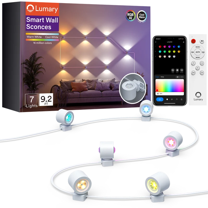 Lumary RGBAICW Smart Wall Sconces