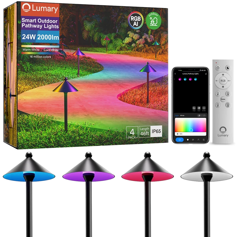 Lumary smart outdoor pathway lights 2 (4 Pack)