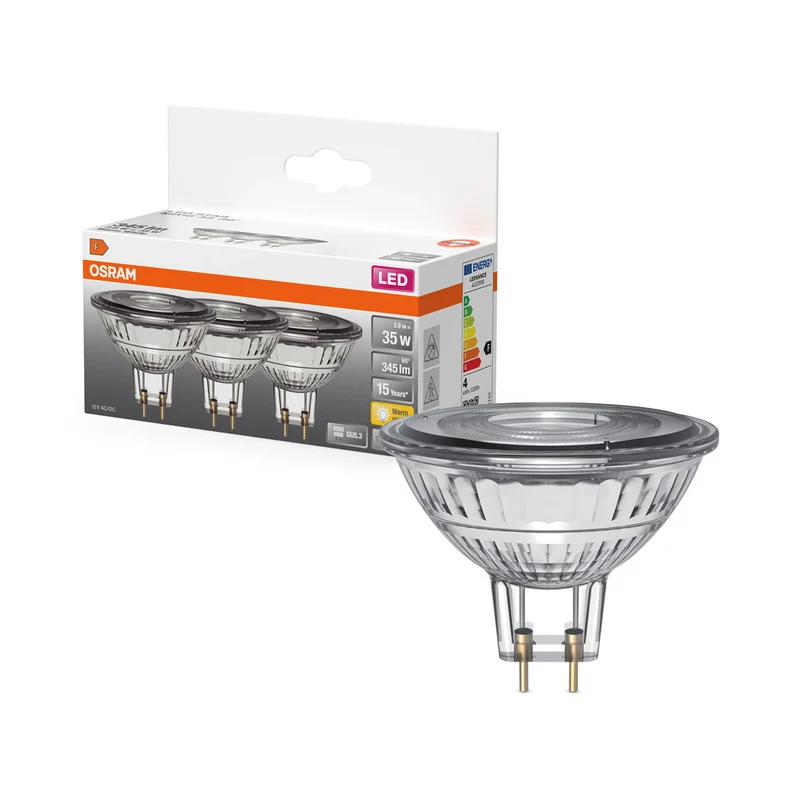 OSRAM LED STAR MR16 12V 3.8W 827 GU5.3