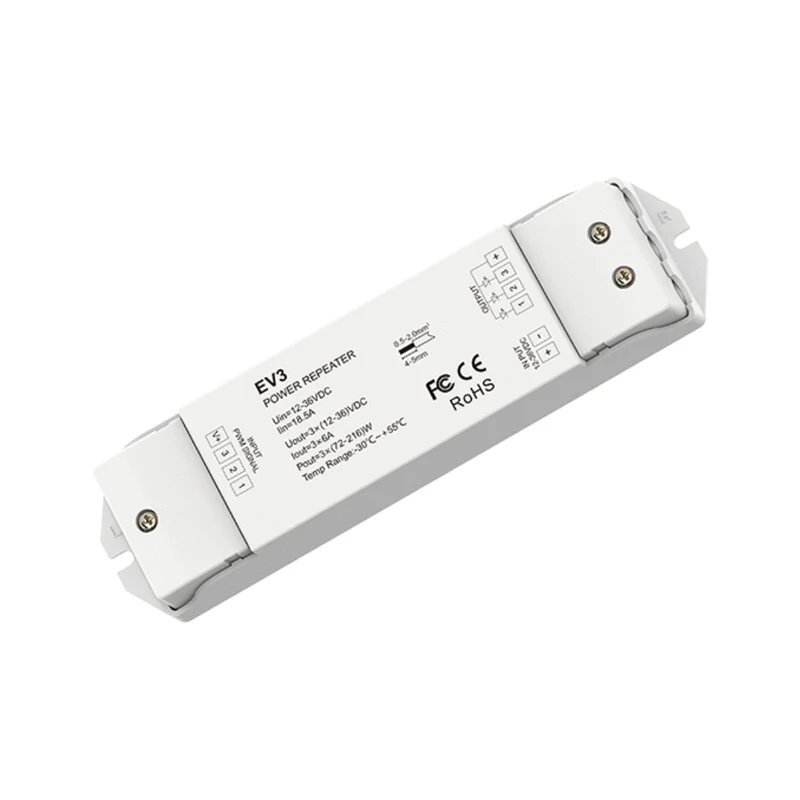 3 Kanal - RGB Repeater 3x6A 12-36VDC